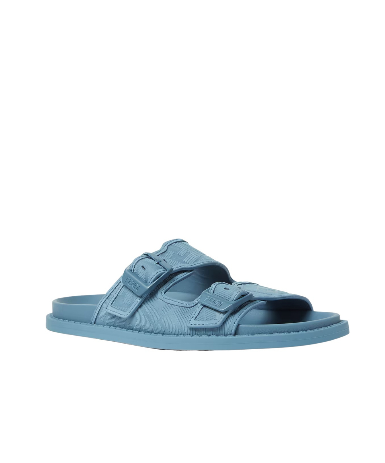 Fendi Double-buckle Ff-pattern Sandals