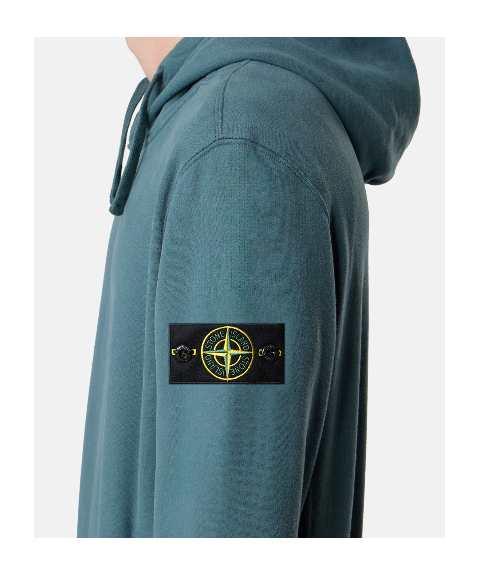 Stone Island 6100029 Brushed Organic Cotton Fleece In Green