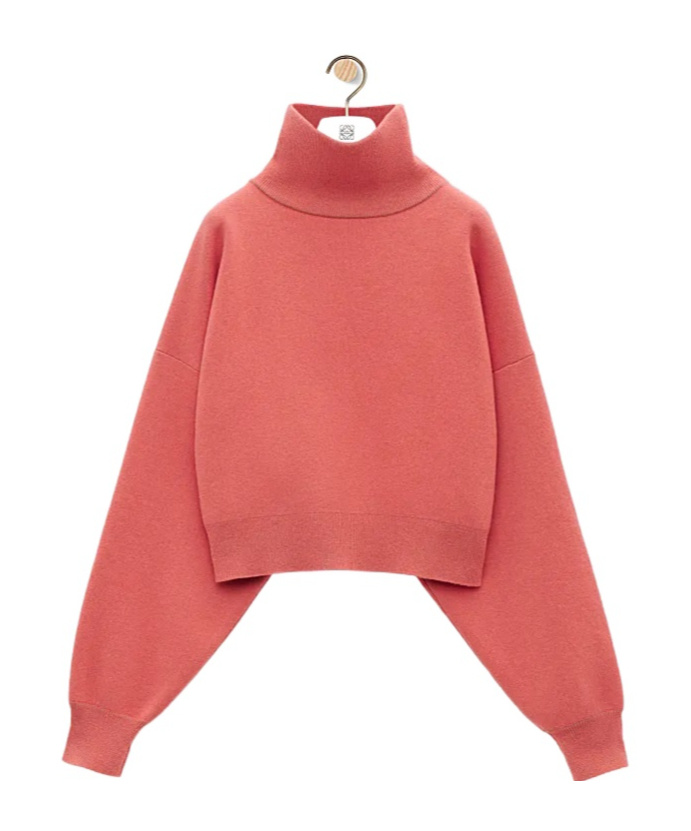 Loewe Cashmere Turtleneck Sweater In Red