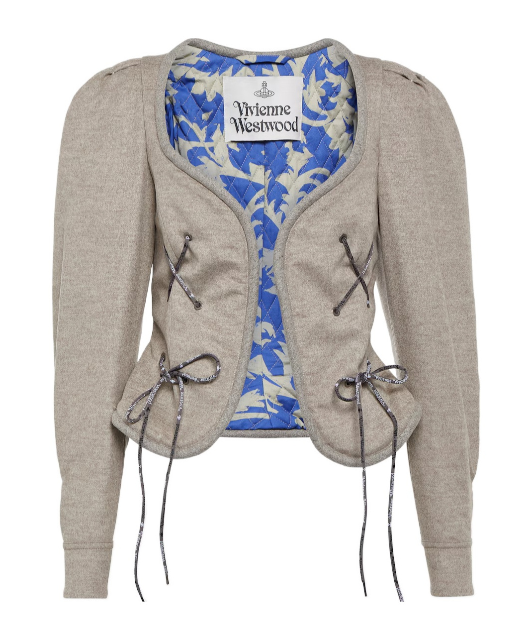 Vivienne Westwood Gexi Spencer Wool-blend Jacket In Gray