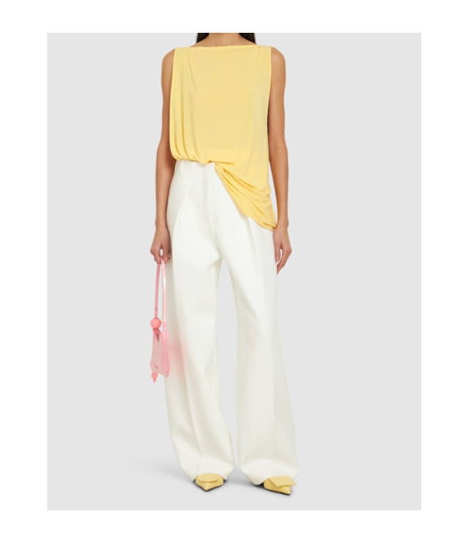 Jacquemus Draped Sleeveless Asymmetric Lightweight Top