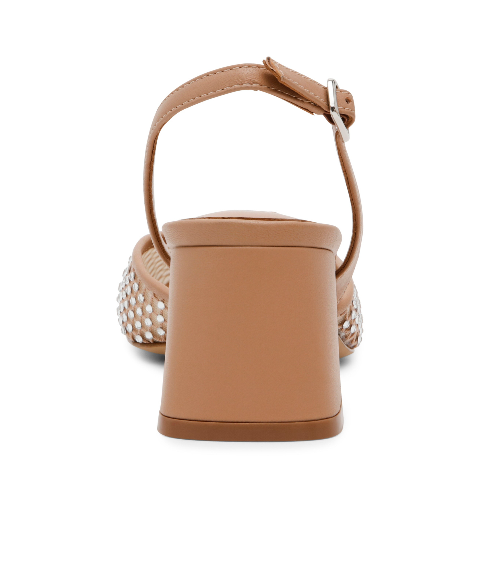 STEVE MADDEN SQUARE-HEADED HIGH-HEELED SANDALS