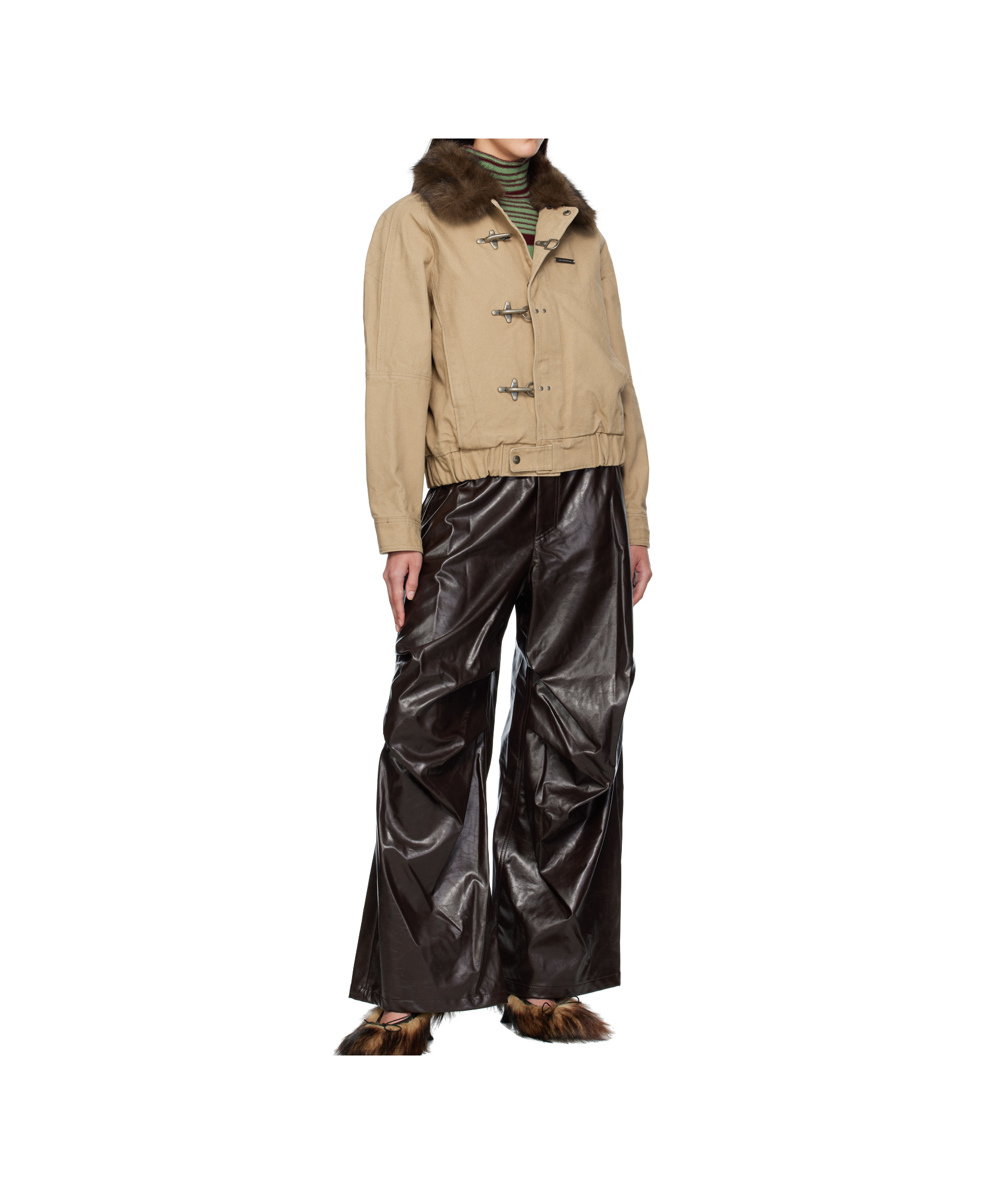 Andersson Bell Ortega Washed Cotton Jacket In Brown