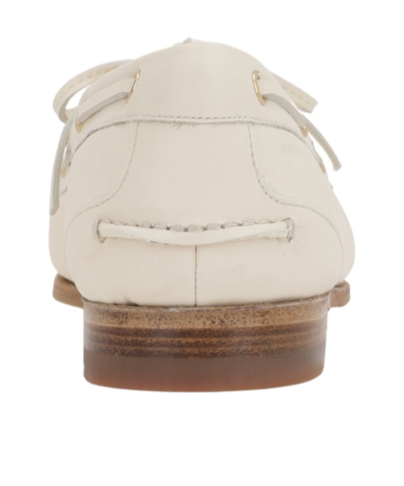 Bally Pathy Laced Loafers In Smooth Leather In White
