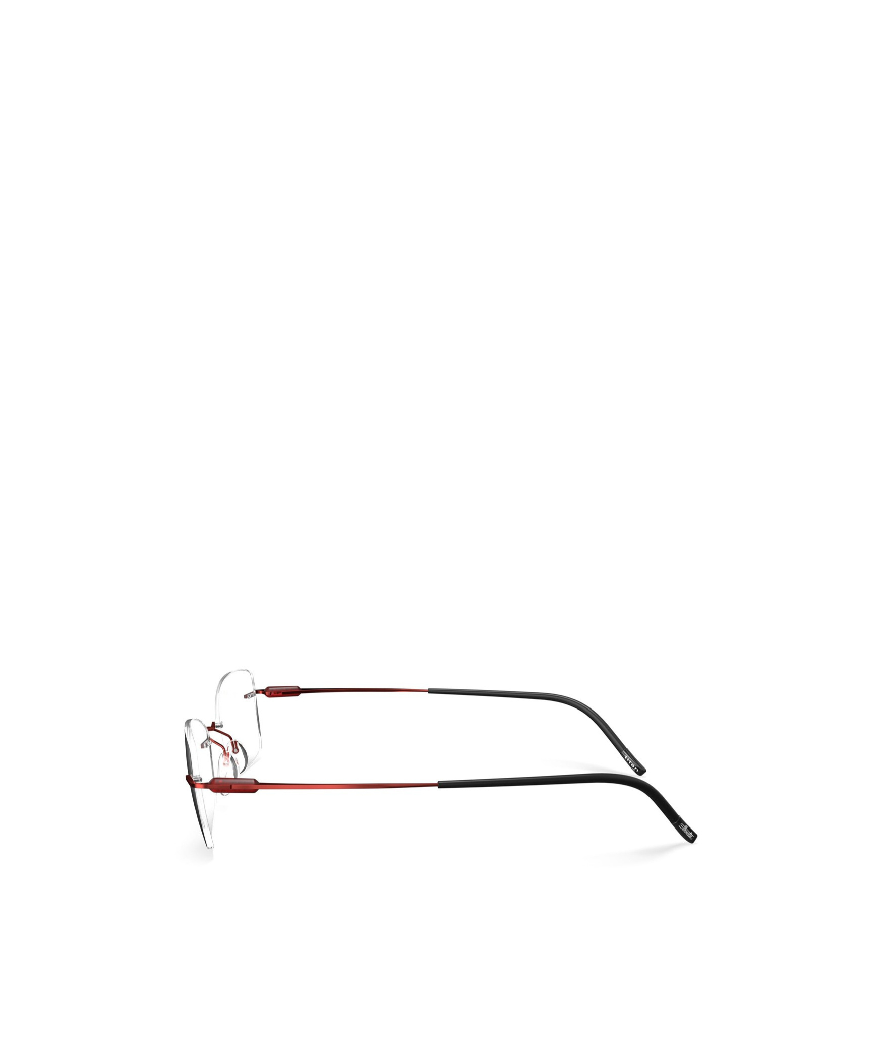 Silhouette Geometrically Framed Flat Mirror In White