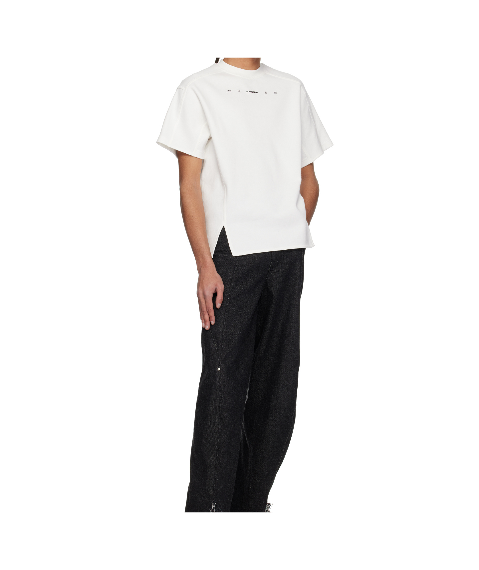 Ader Error White 0103 T-shirt In Off White