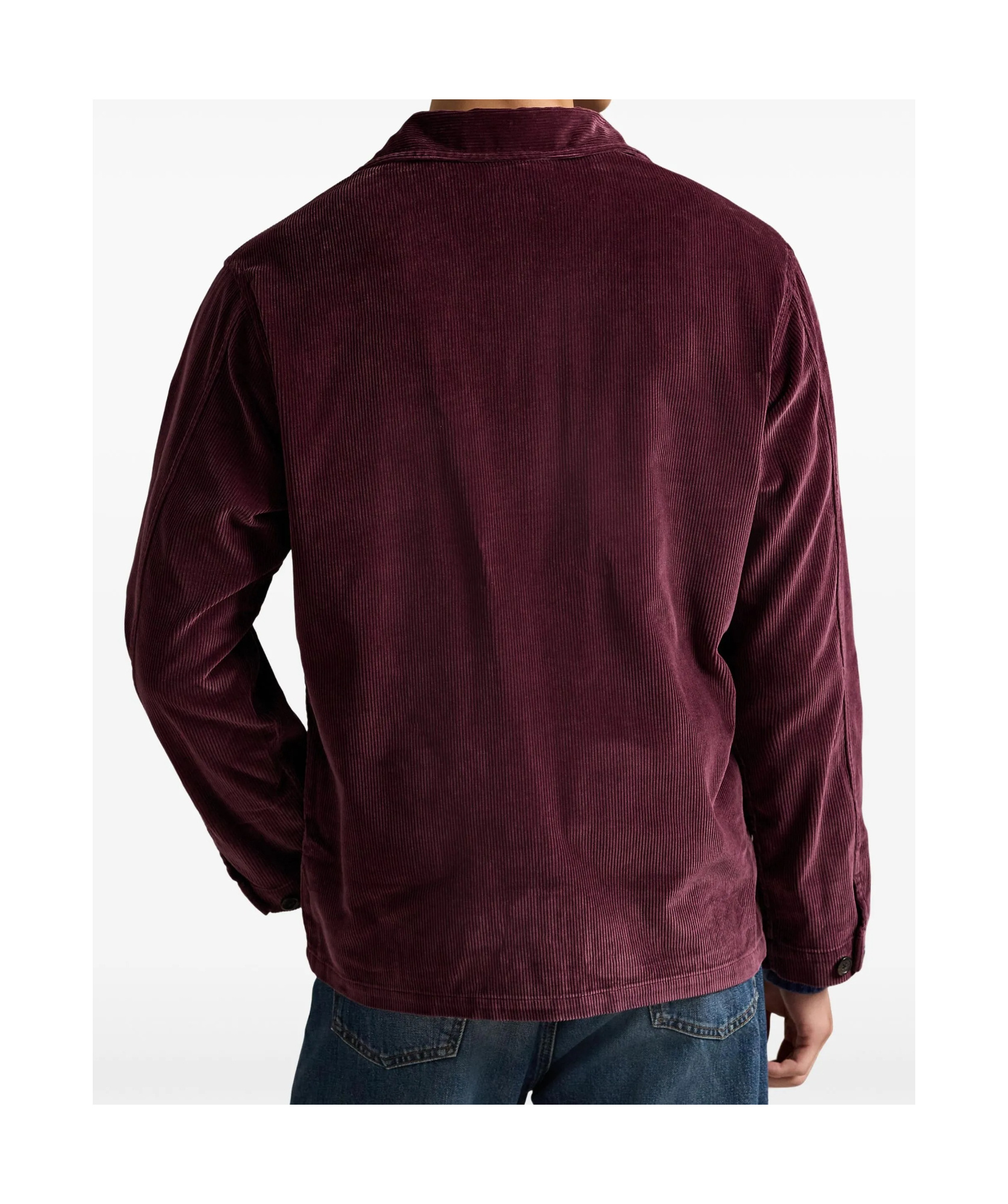 Polo Ralph Lauren Corduroy Long-sleeve Shirt In Burgundy