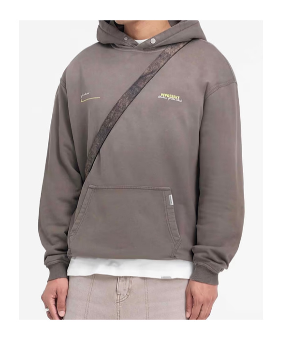 Represent Hooded Sweater In Gray