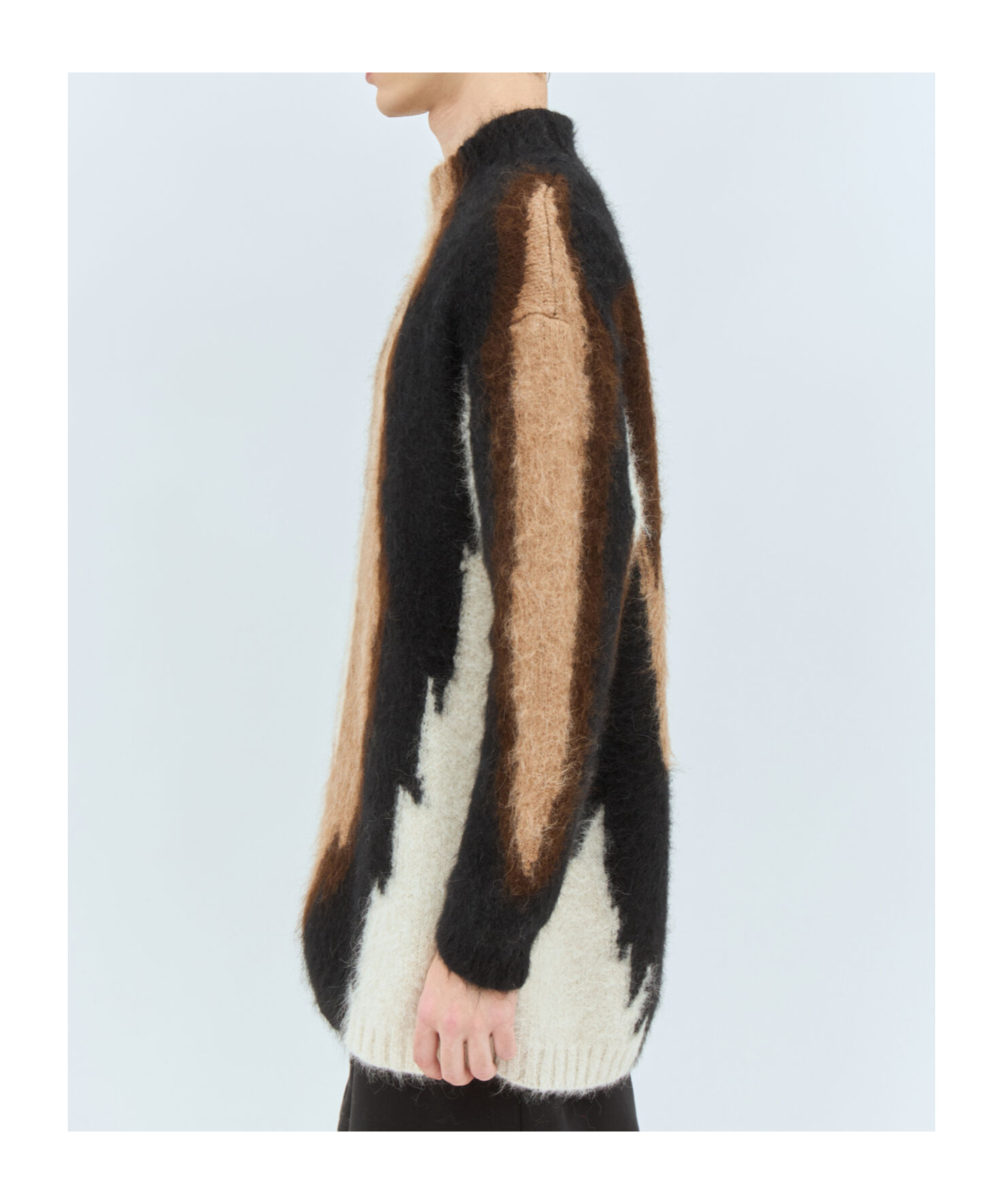 Walter Van Beirendonck Big Foot Sweater In Black