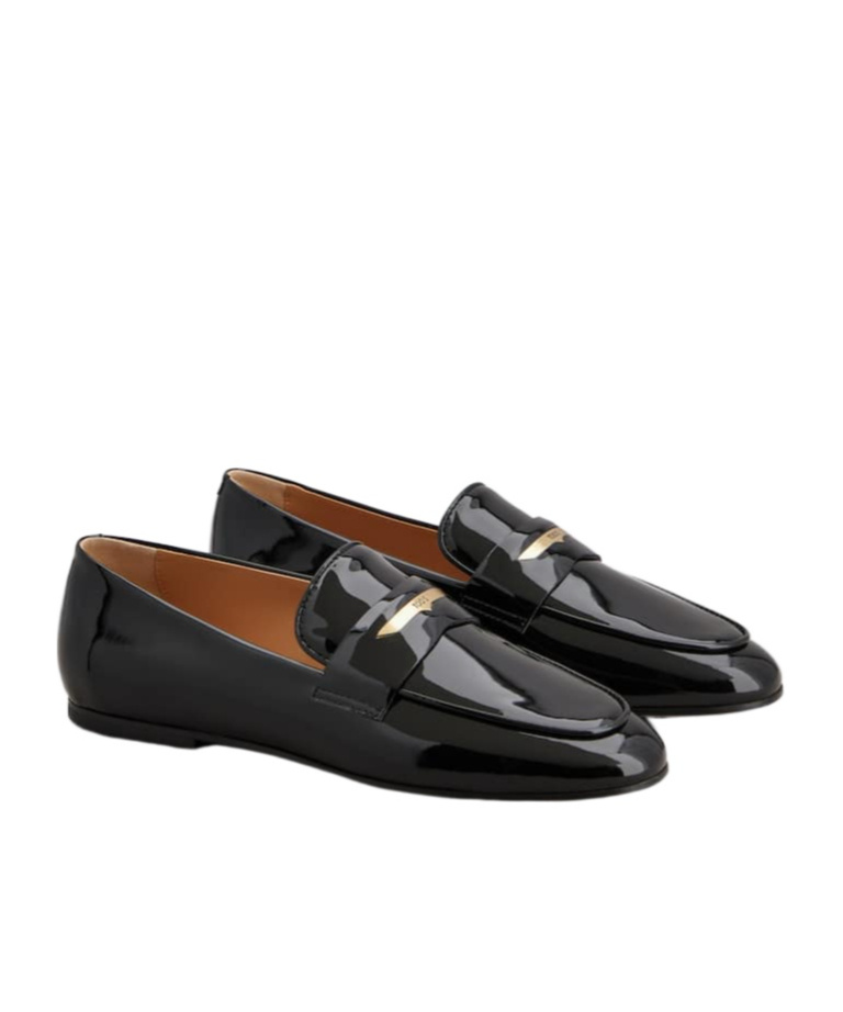 Tod's Round-head Clip-on Loafers In Black