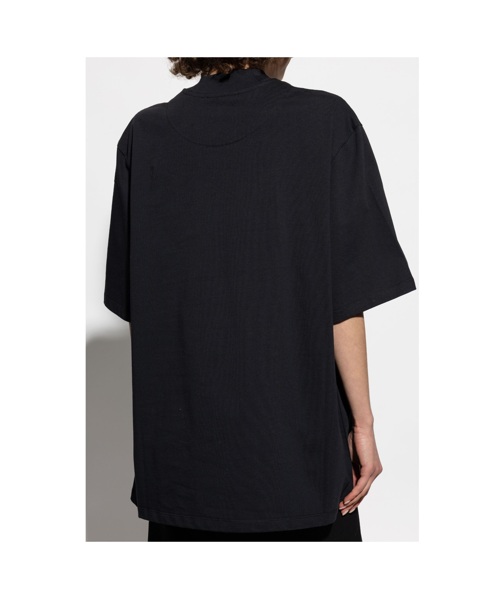 Attico T-shirt Black In Black