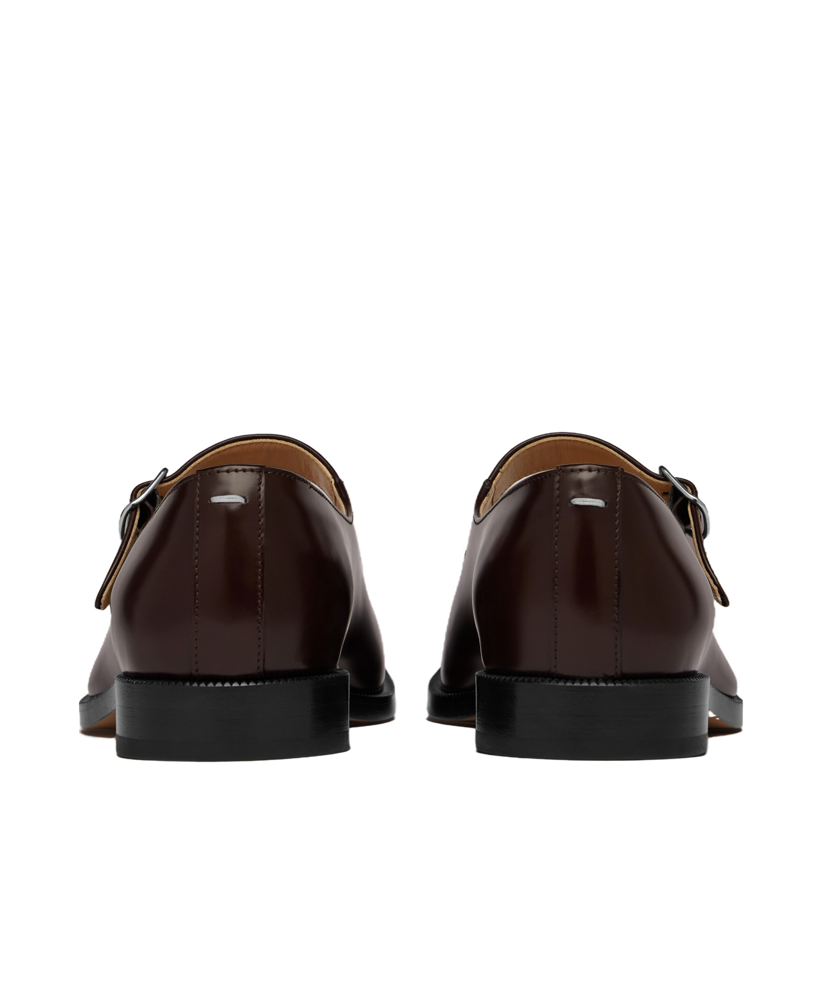 Shop Maison Margiela Tabi Mary-janes In Black