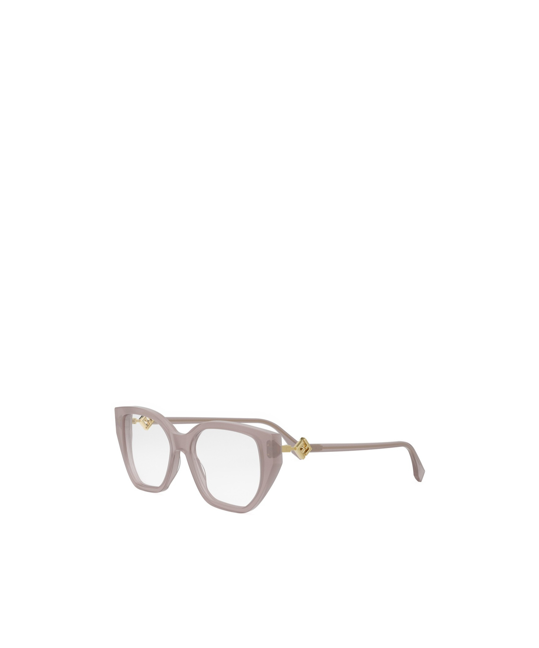 Fendi Fe50100i Ff Diamonds 072 Rosa Chiaro Glasses In Neutral