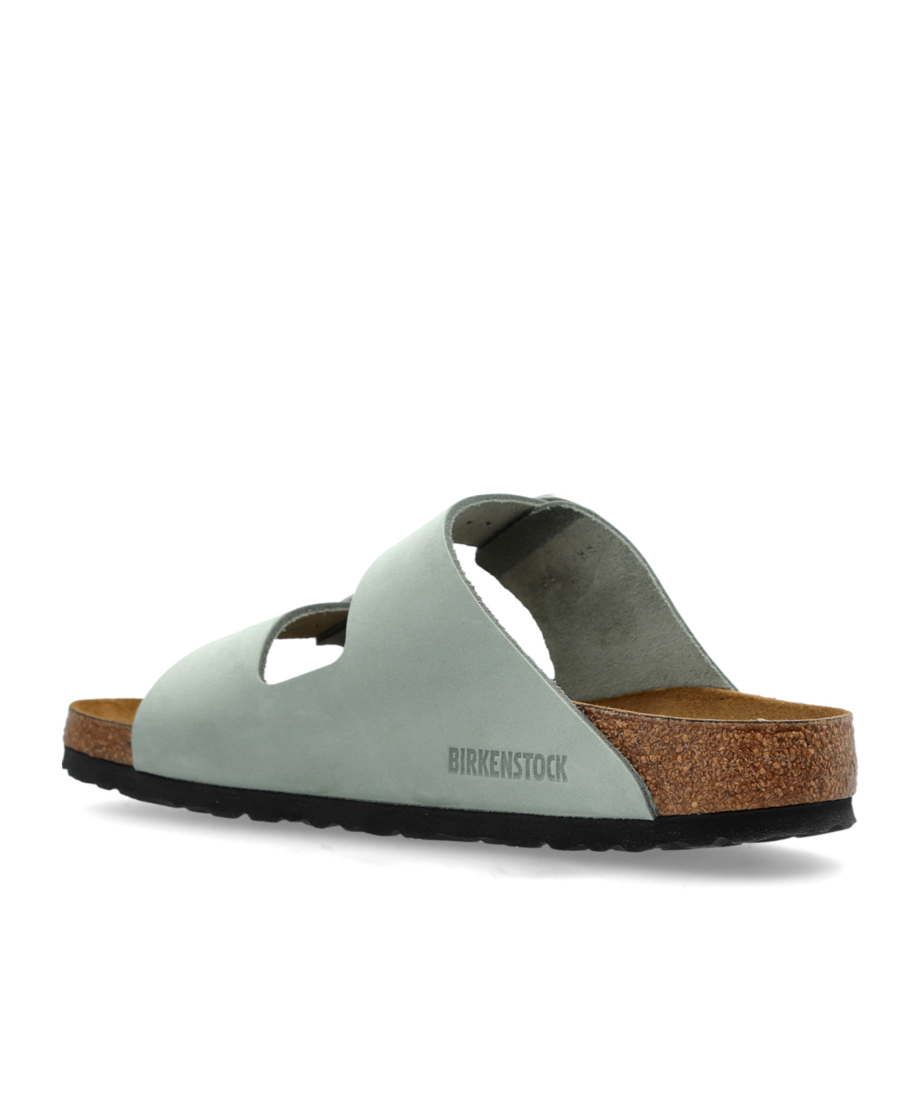 Shop Birkenstock Arizona Slides In Gray