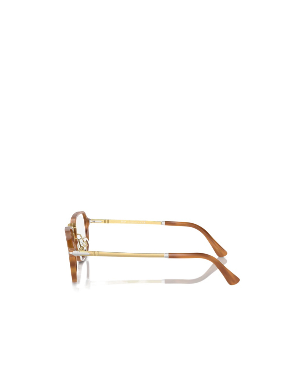 Persol Geometric Frame Plain Mirror In Brown