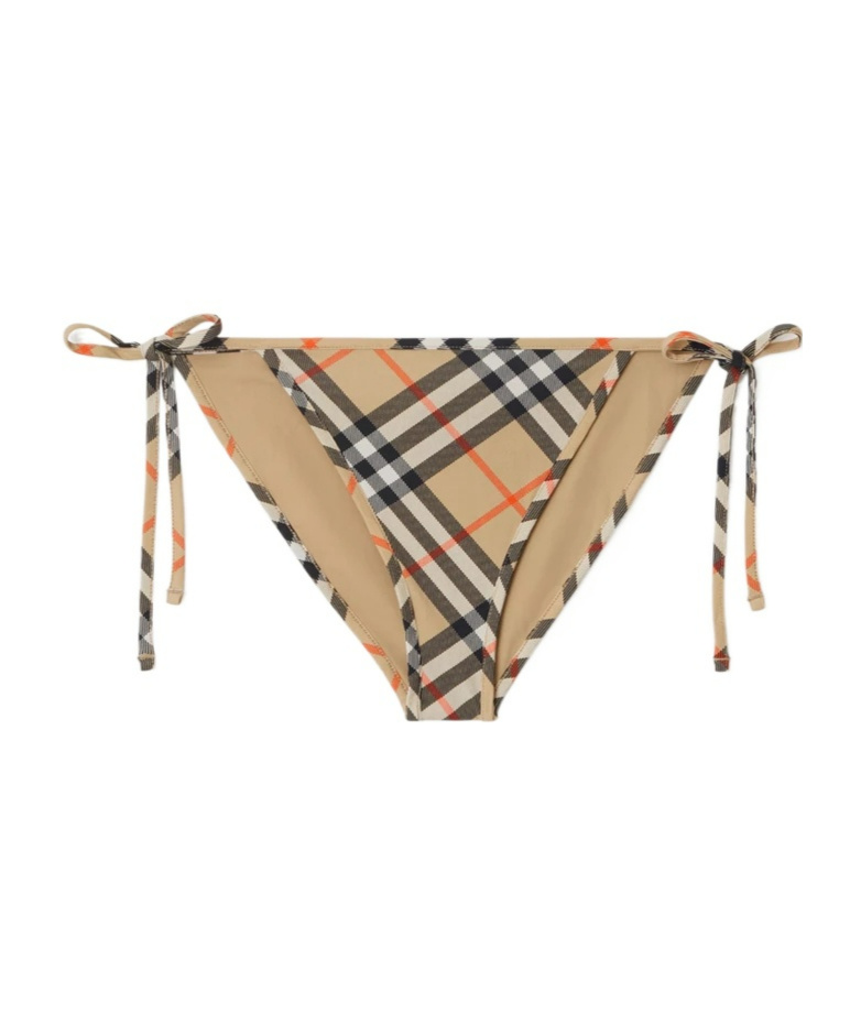 BURBERRY CHECK-PATTERN BIKINI BRIEFS