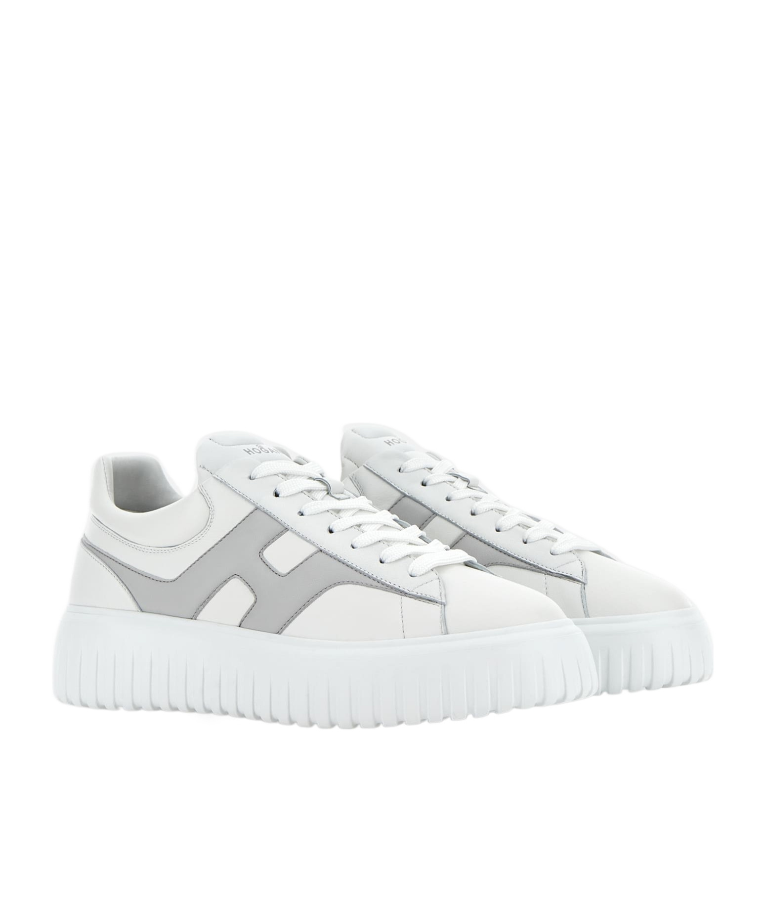 Hogan Thick Sole Sneakers In White