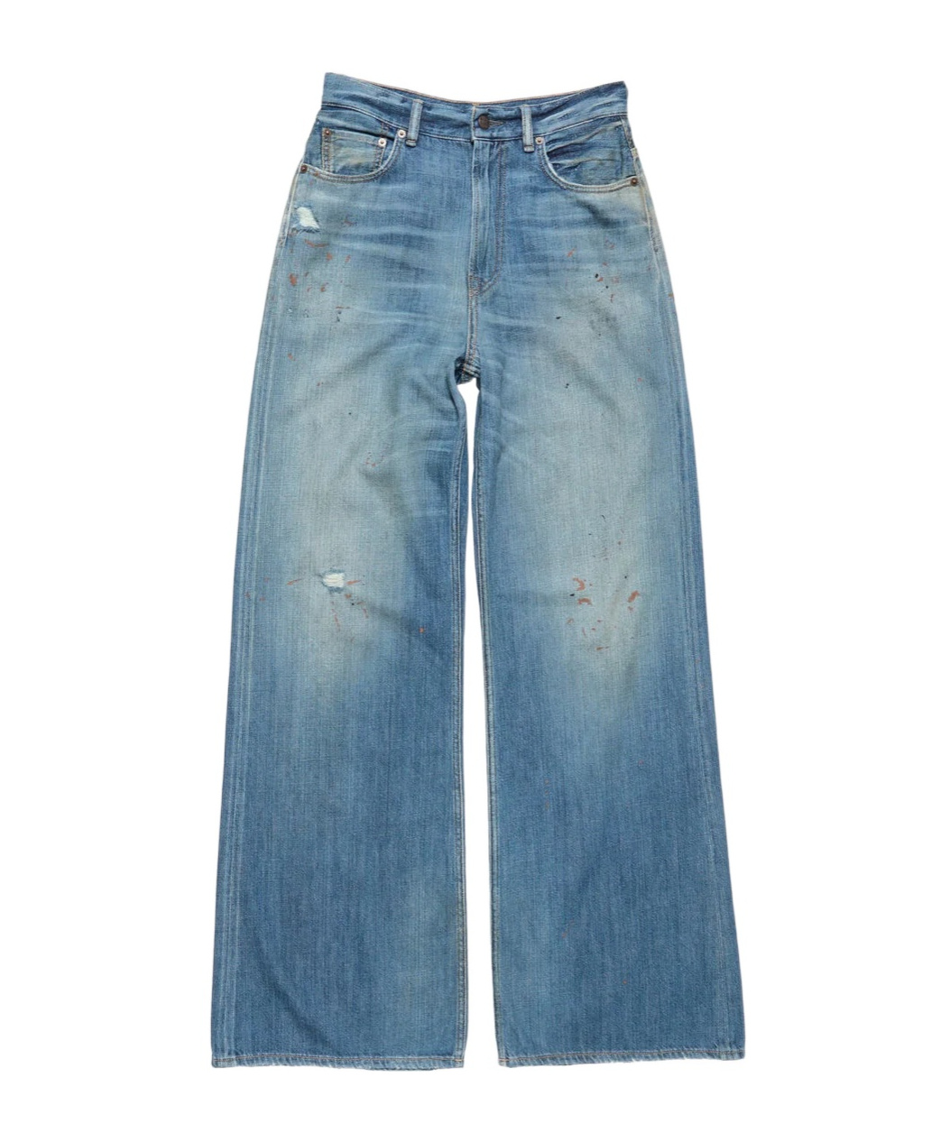 Acne Studios Belt Loop Jeans In Blue