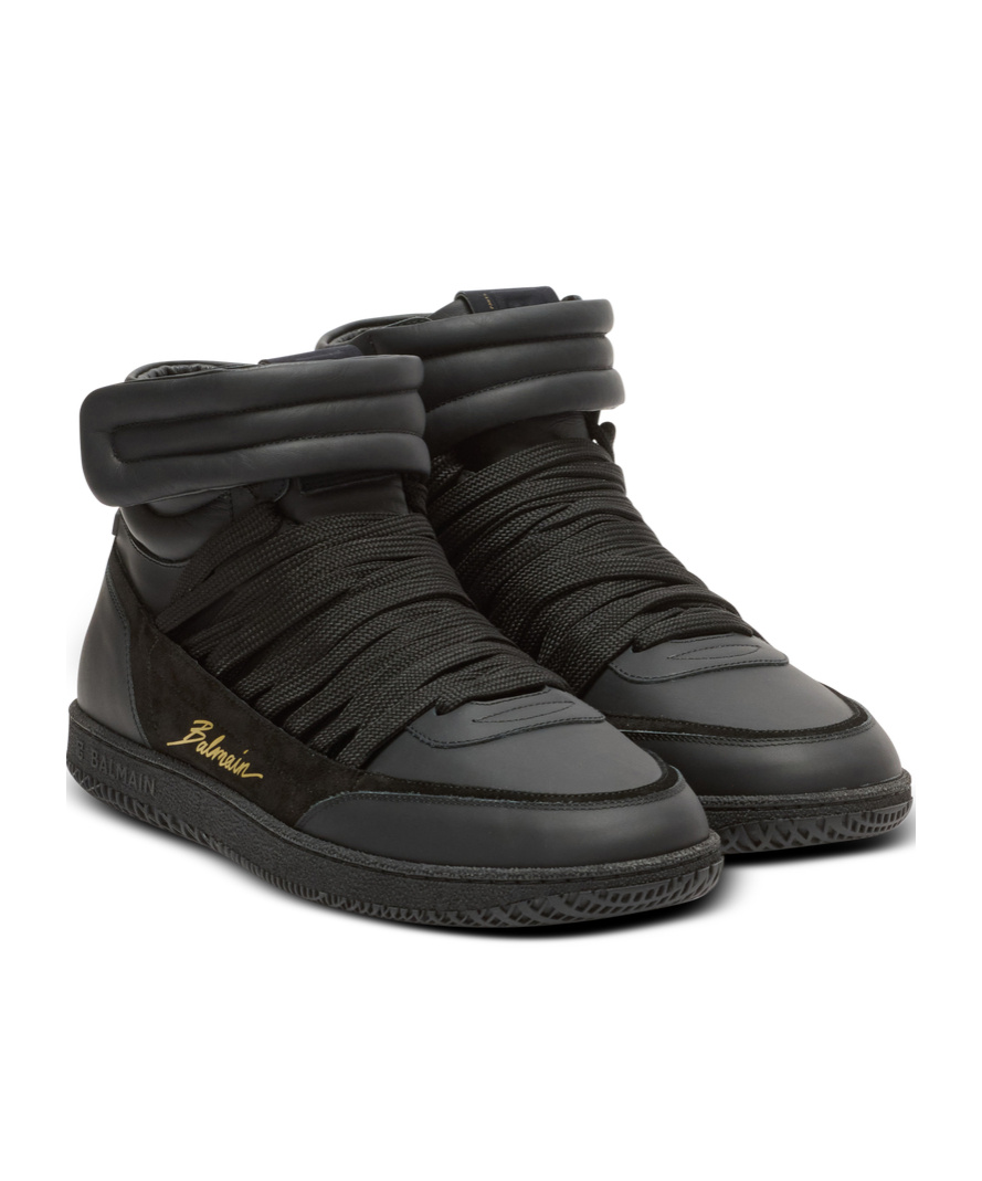 Balmain Leather-panelled Trainers