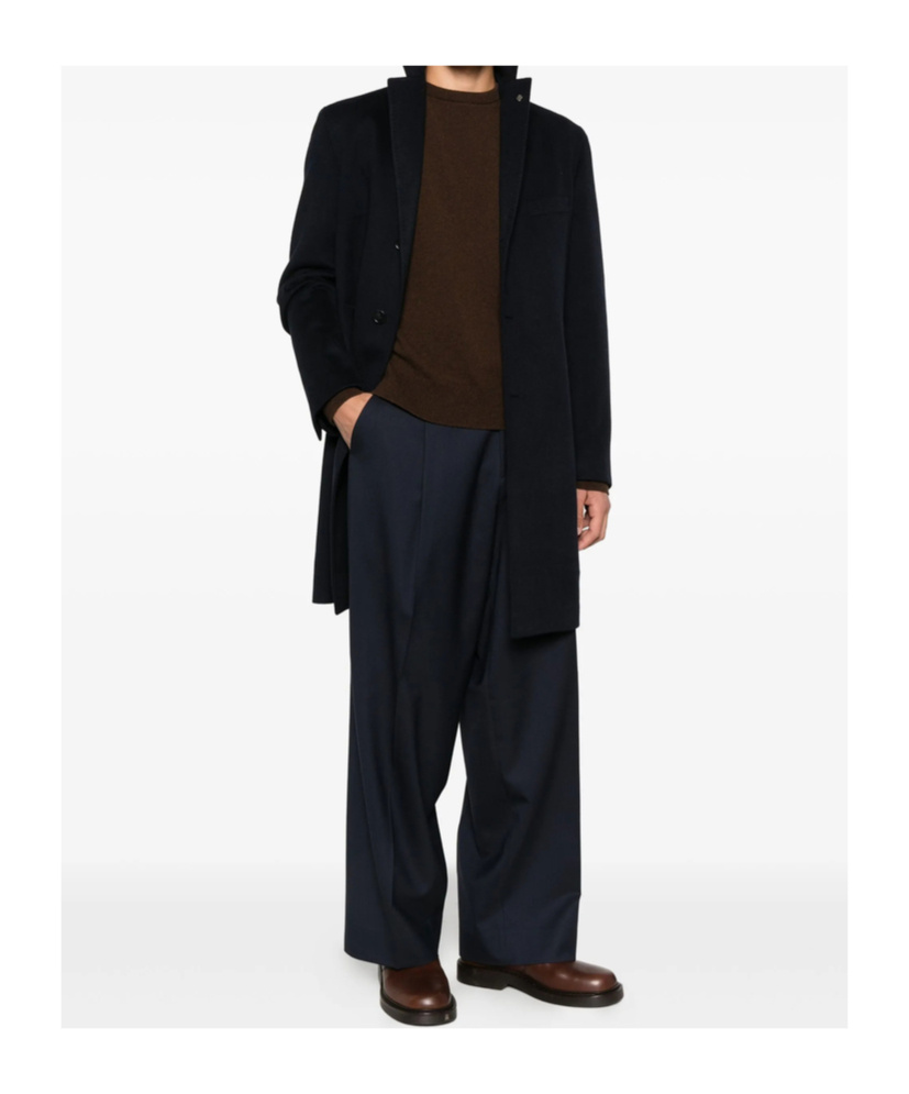 Tagliatore Single-breasted Coat In Black