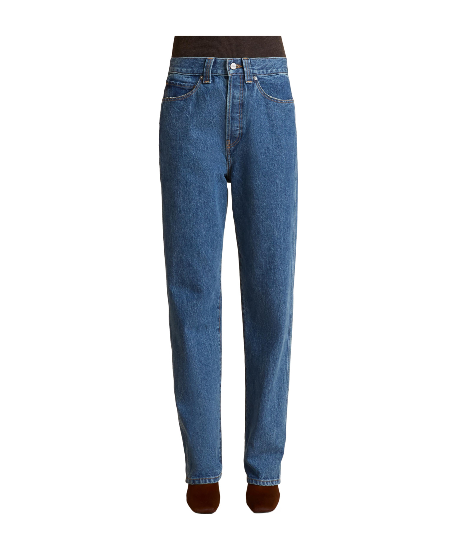 Khaite Daniella High-waisted Denim Jeans In Blue