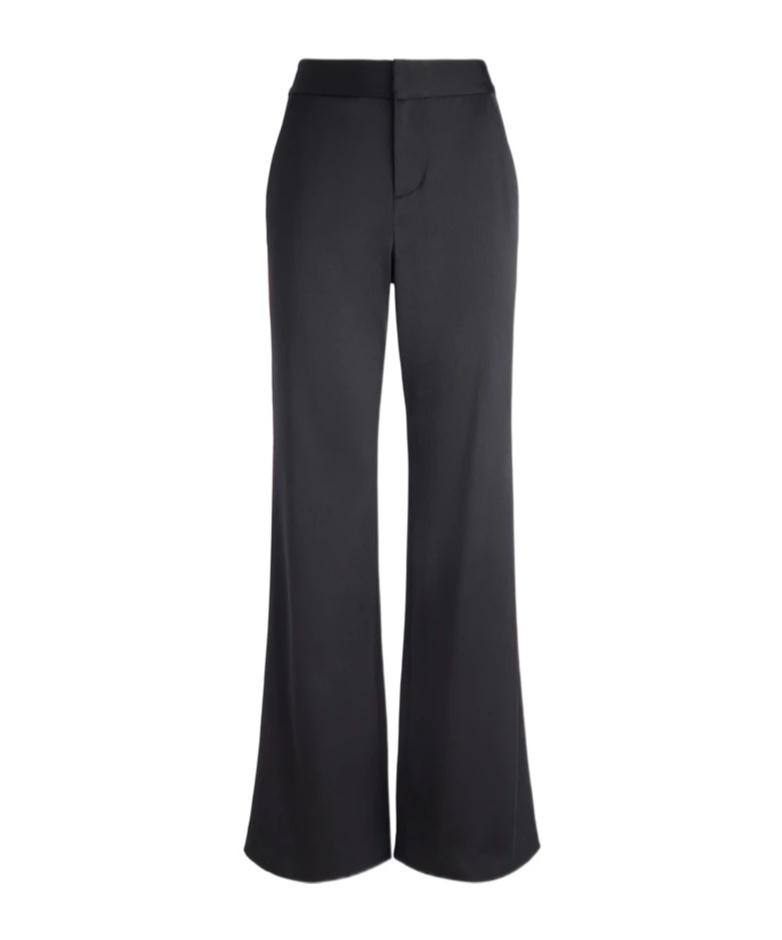 Alice And Olivia Side Striped Casual Pants In Black