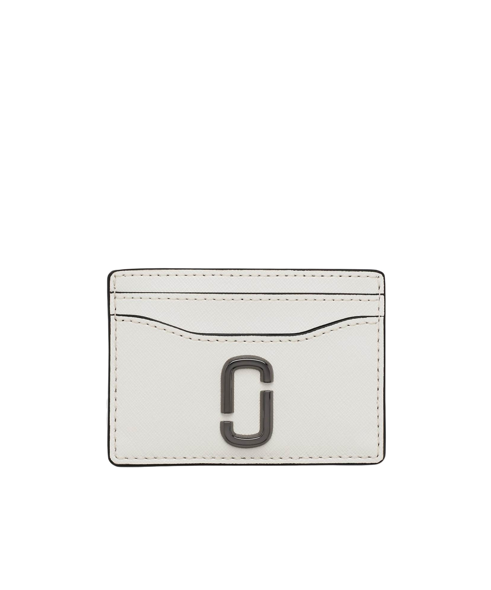 Shop Marc Jacobs Logo-plaque Leather Cardholder In White