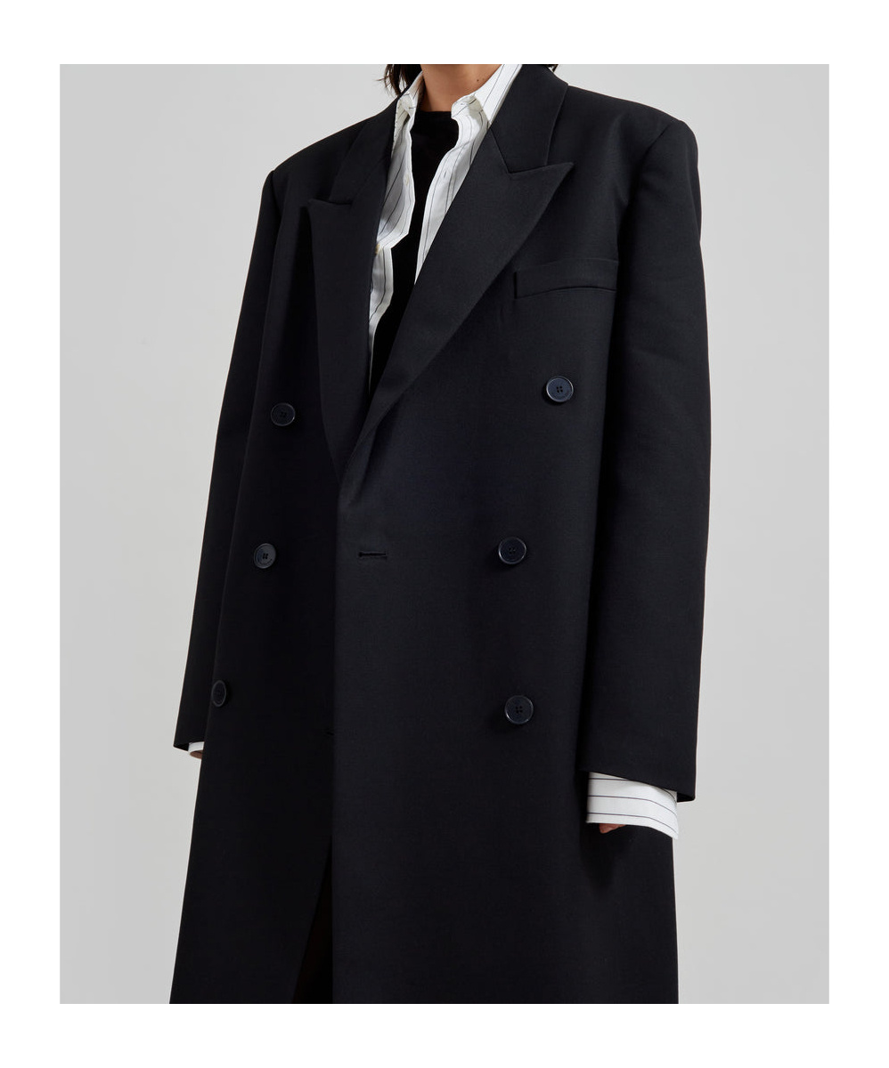The Frankie Shop Jane Long Coat - Black