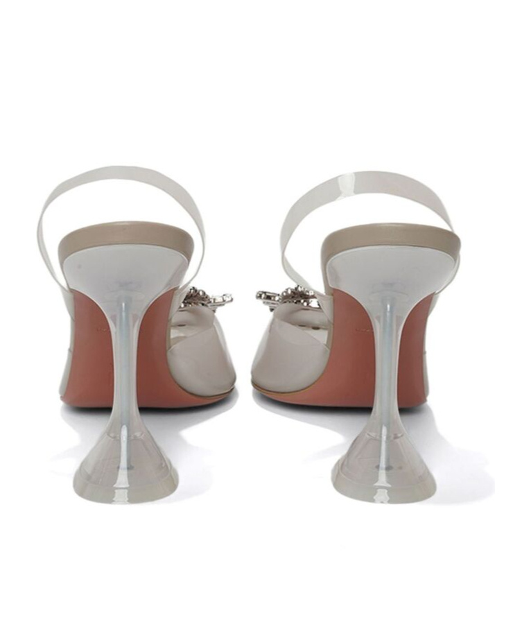 AMINA MUADDI POINTED HIGH-HEELED SANDALS