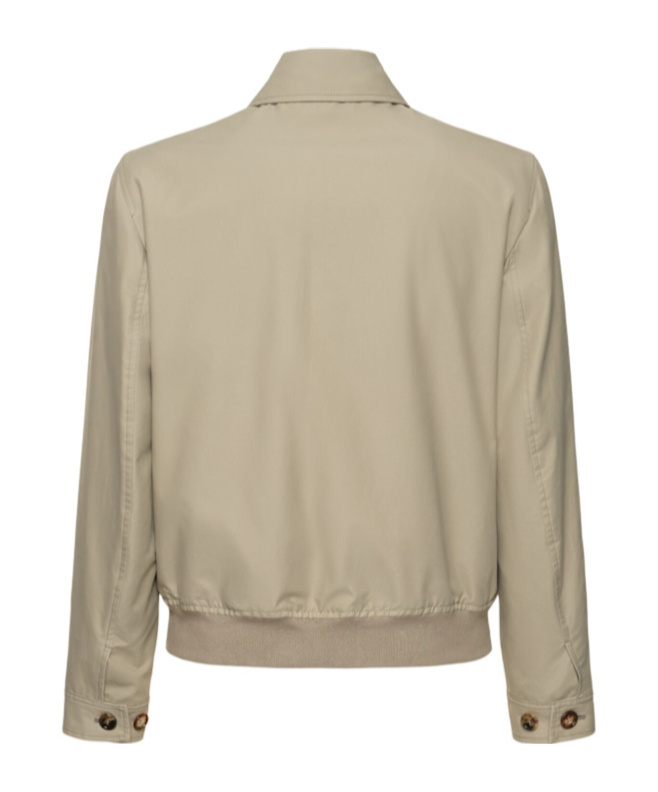Brunello Cucinelli Men's Khaki Green Bomber Jacket In Gray