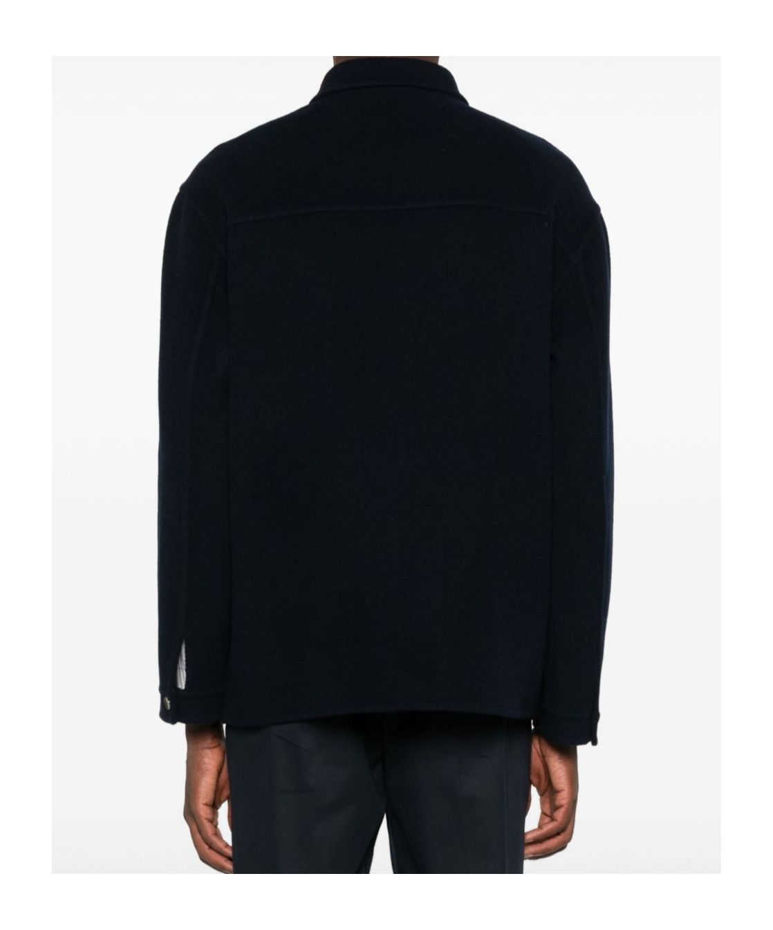 Paolo Pecora Long-sleeved Casual Jacket In Black