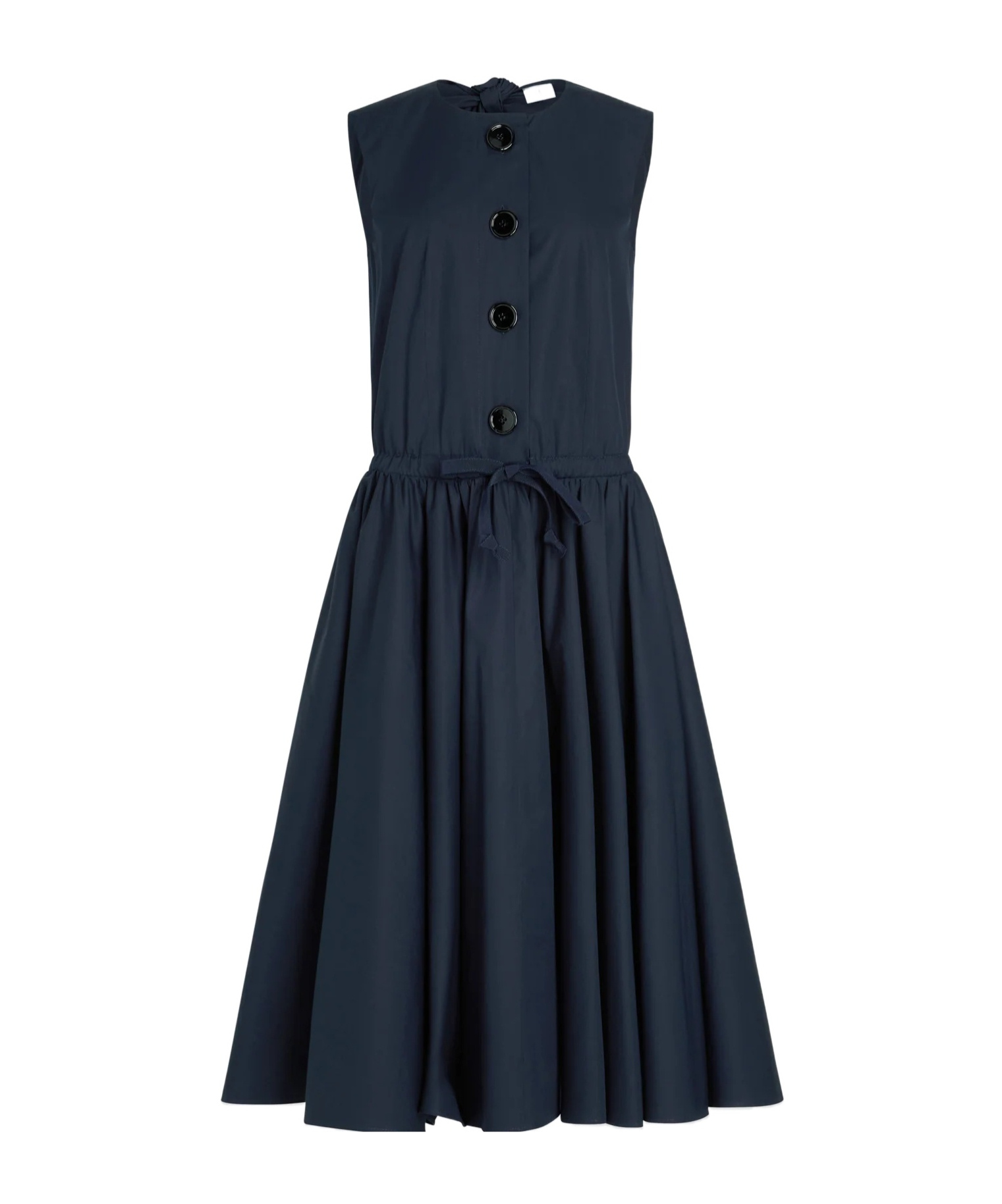 Patou Buttoned-up Midi Dress In Blue