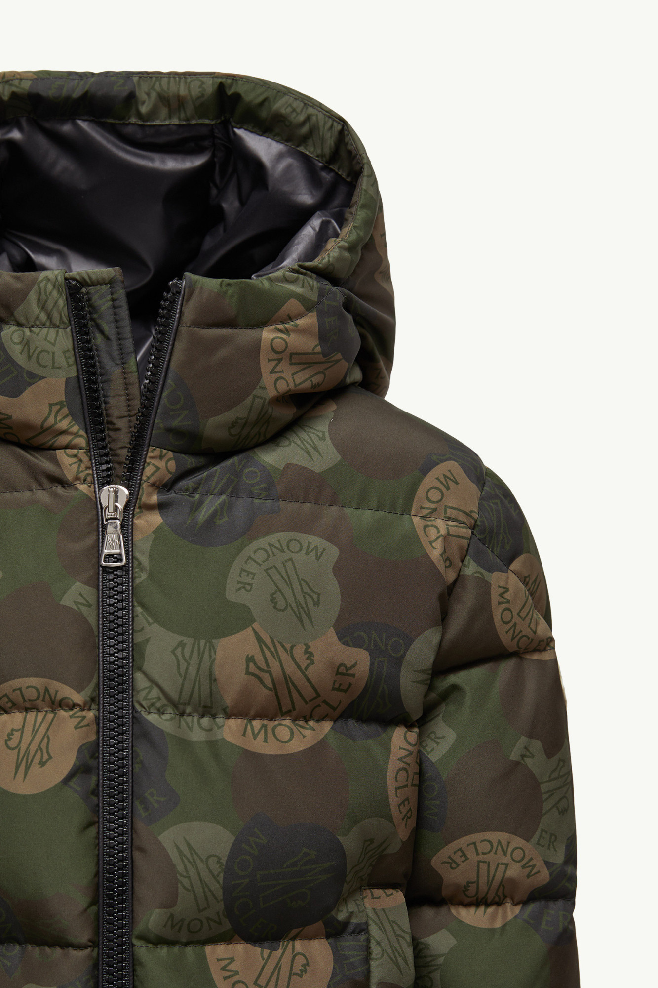 Moncler Escer Hooded Down Jacket In Multi