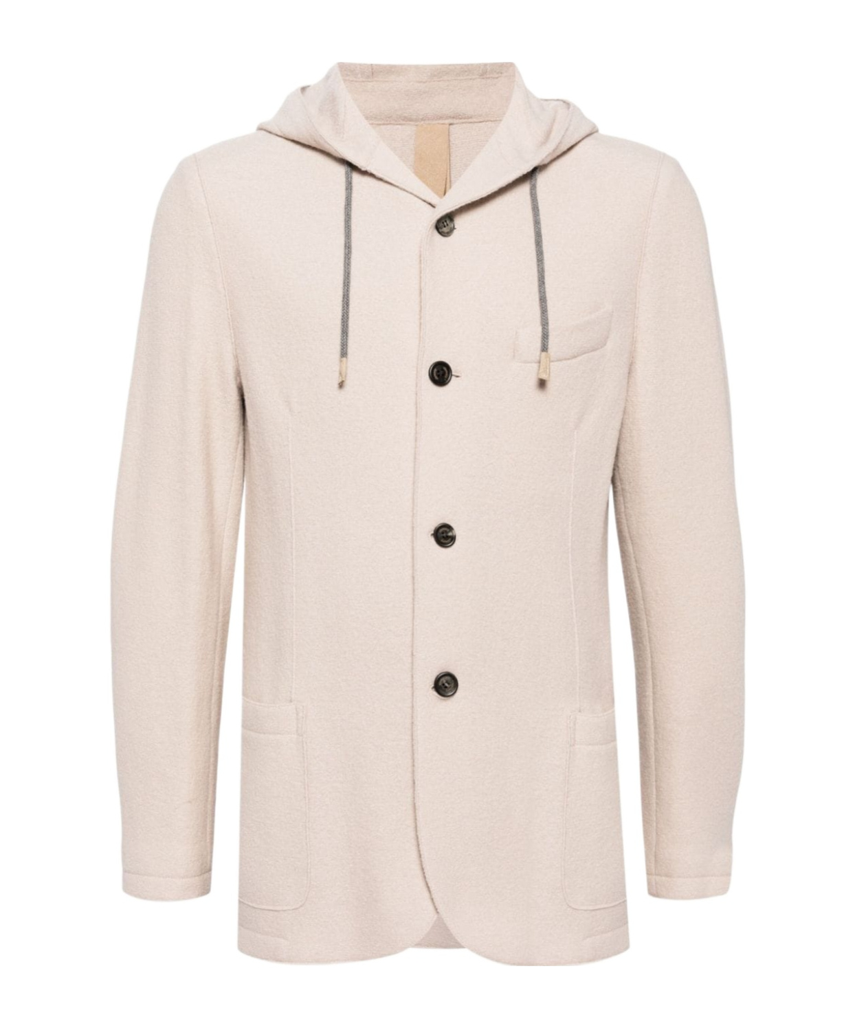 ELEVENTY WOOL HOODIE COATS