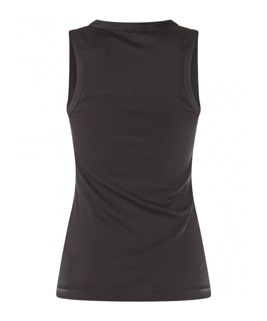 Shop Fabiana Filippi Cotton Tank Top In Dark Blue