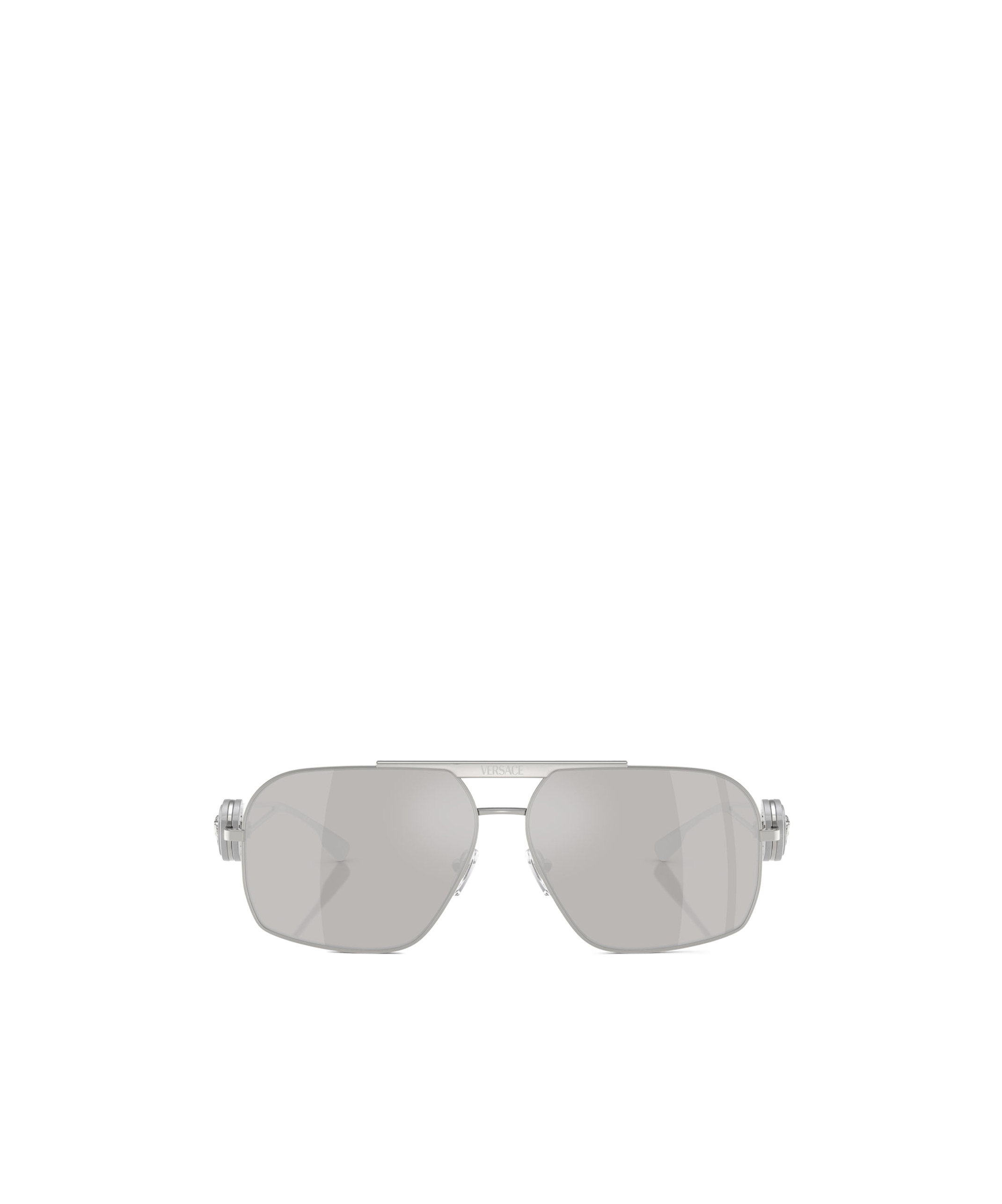 Versace Medusa Pilot-frame Sunglasses In Gray