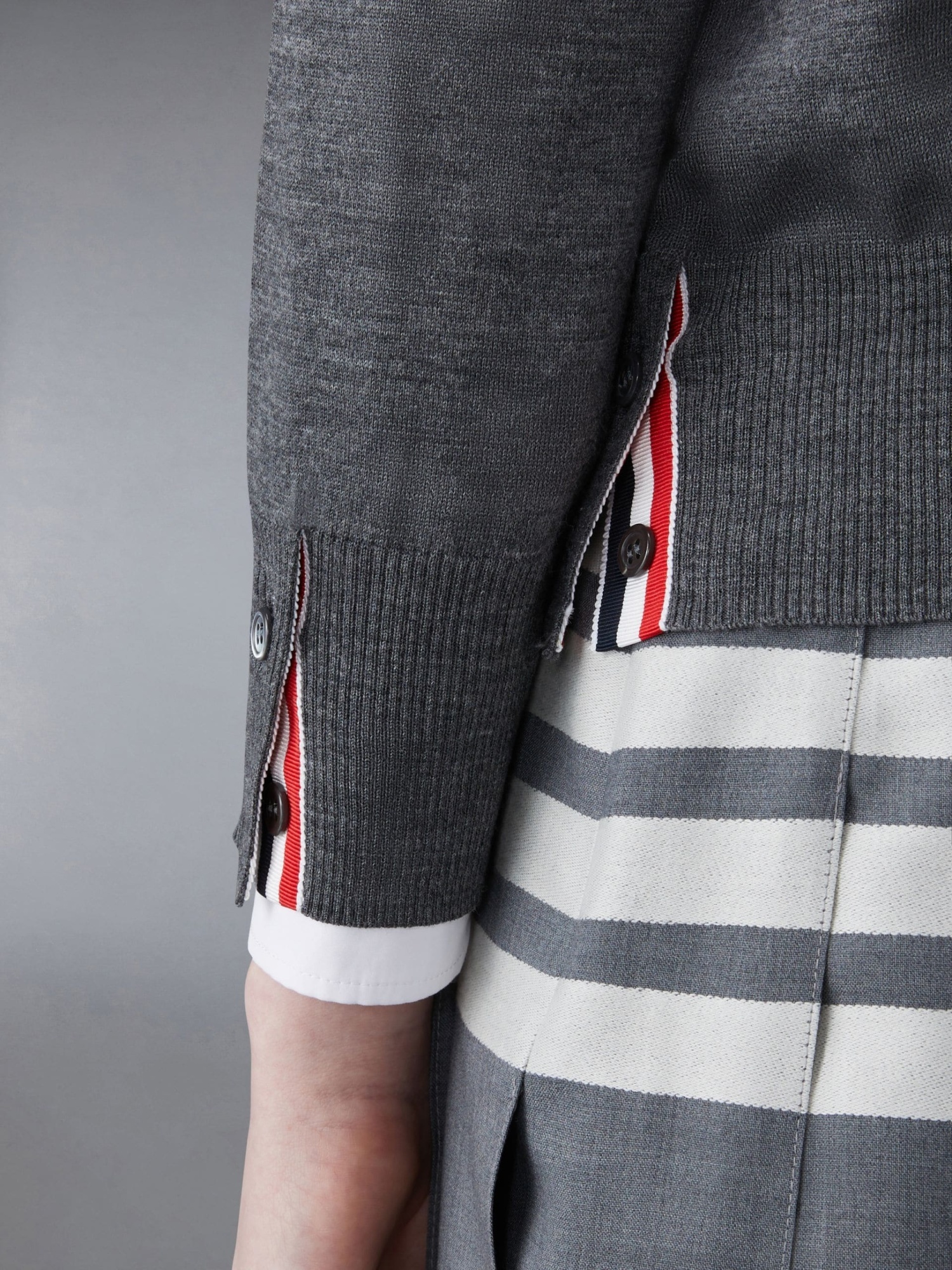 Thom Browne Crewneck Sweatshirt In Gray
