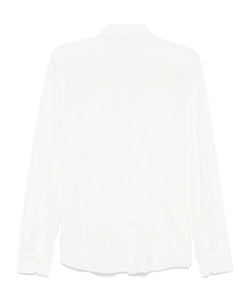 Drumohr Long Sleeve Polo In Off White