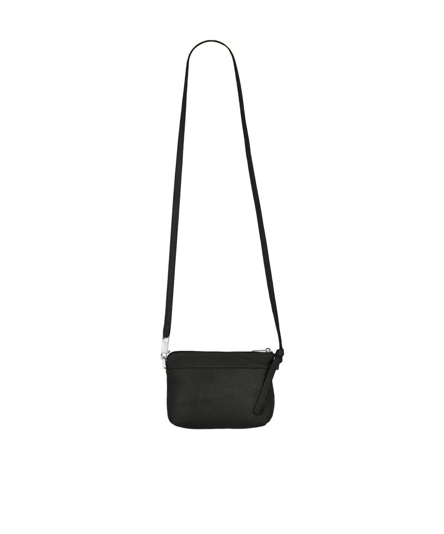 Rick Owens Zippered Shoulder Bag In Black