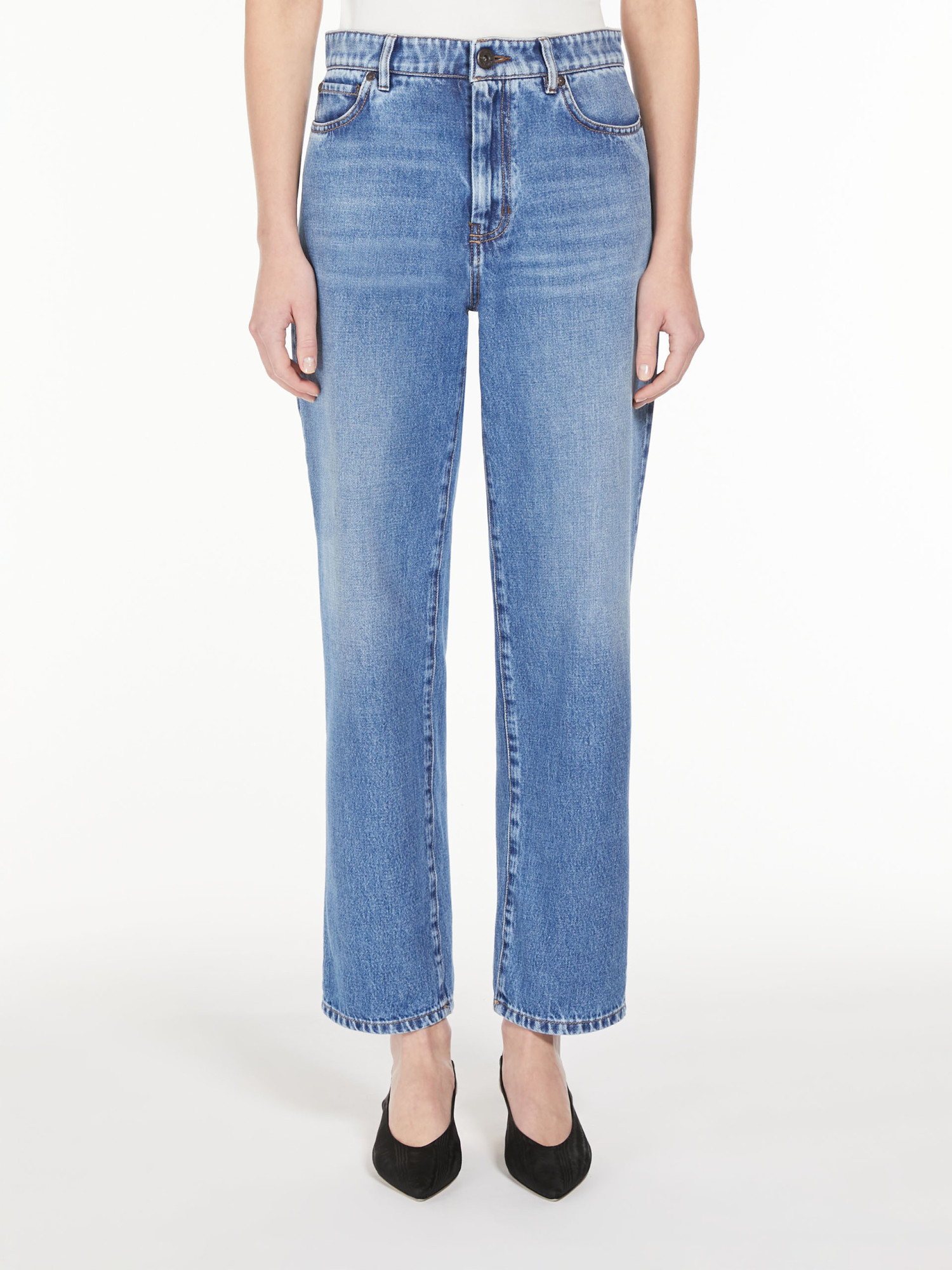 Weekend Max Mara Belt-loop Jeans In Blue