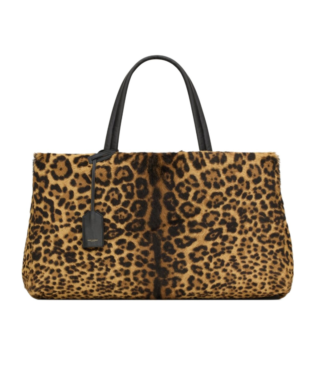 Saint Laurent Weekender Logo Handbag In Black