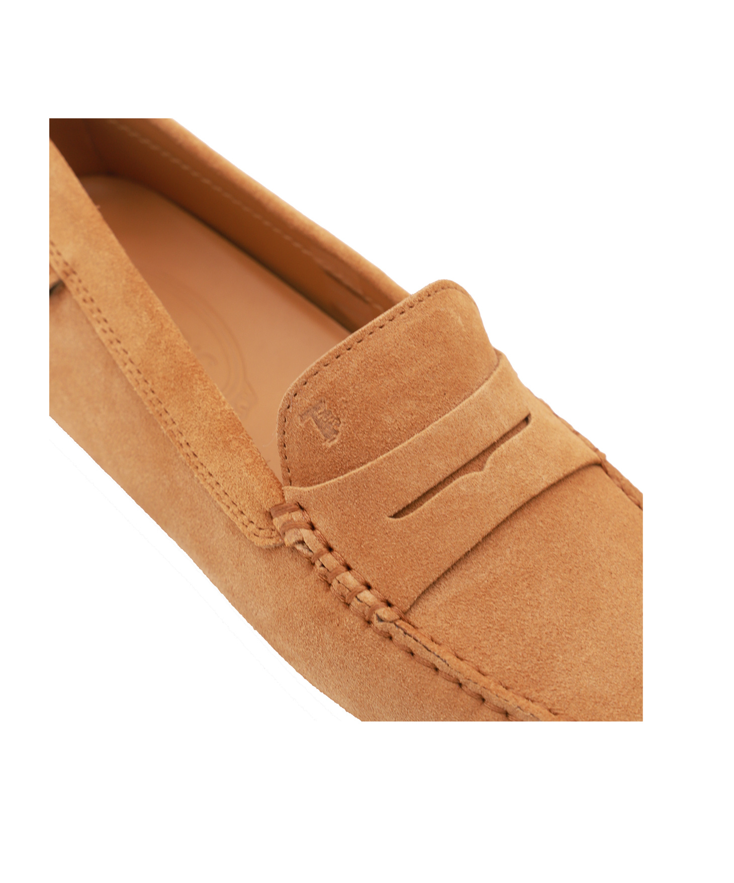 Tod's Round-head Driving Shoes In Brown