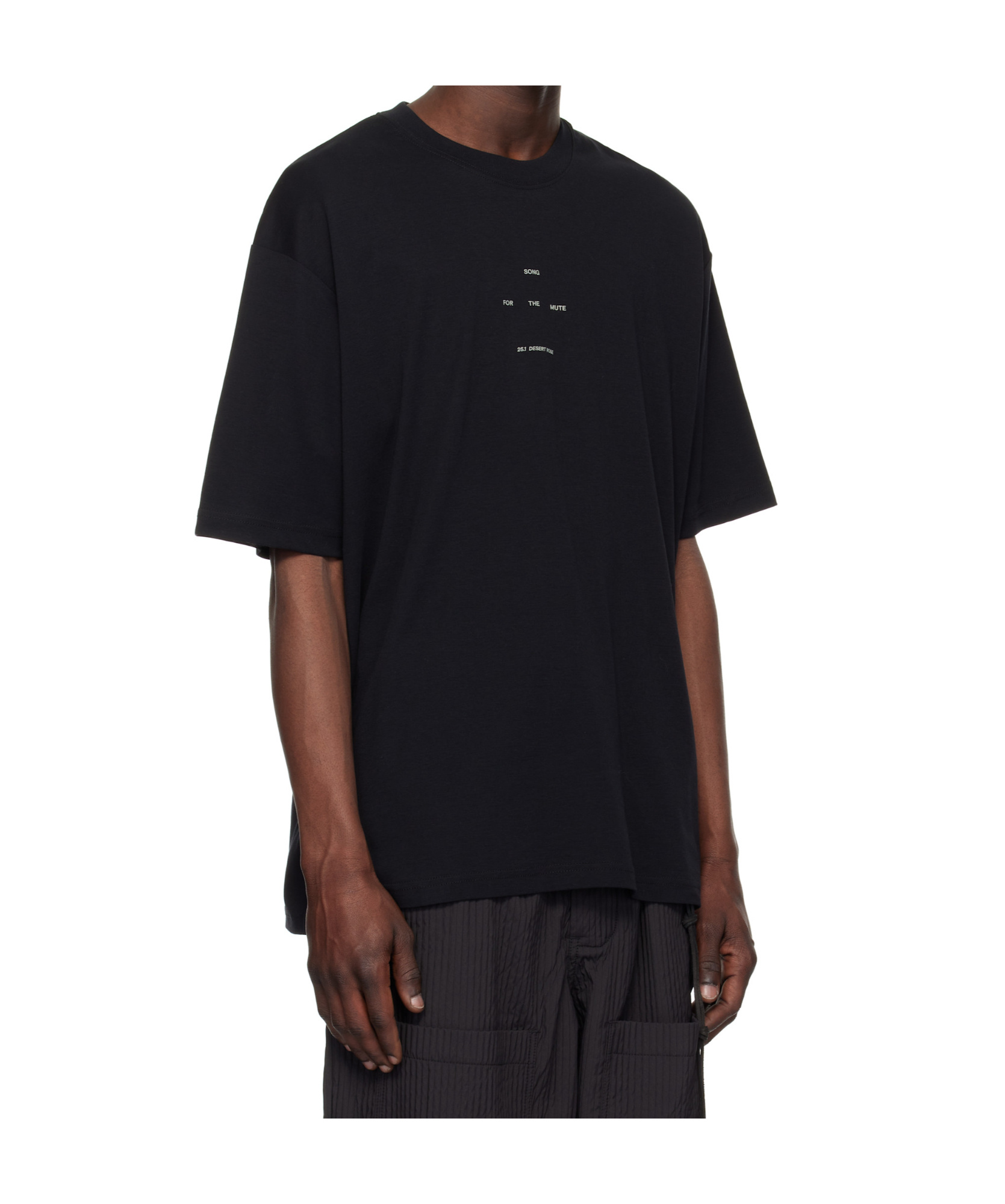 SONG FOR THE MUTE BLACK LOGO OVERSIZED T-SHIRT