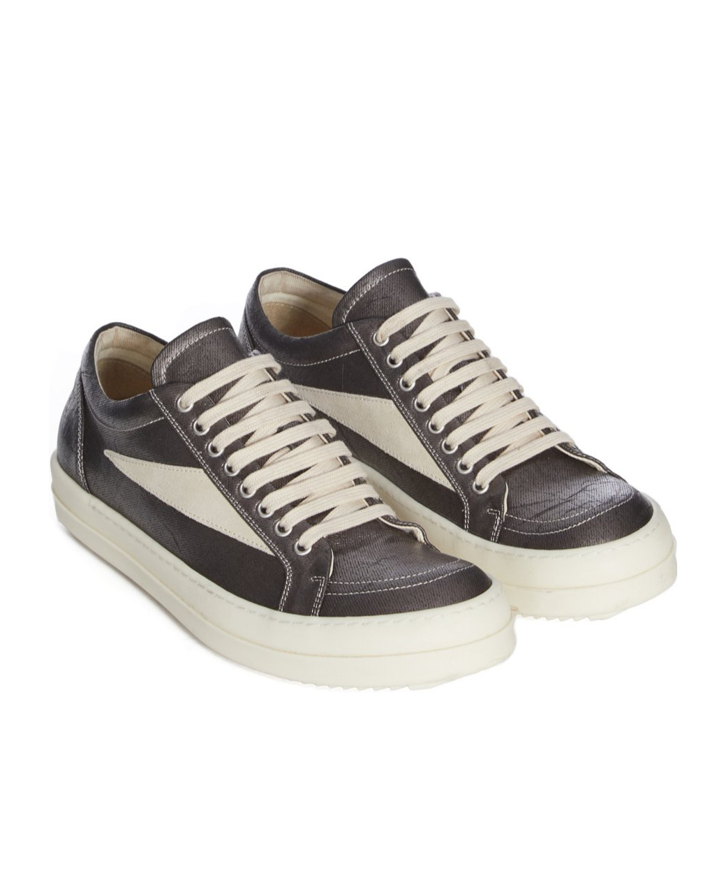 Rick Owens Drkshdw Round Toe Low-top Casual Shoes In White
