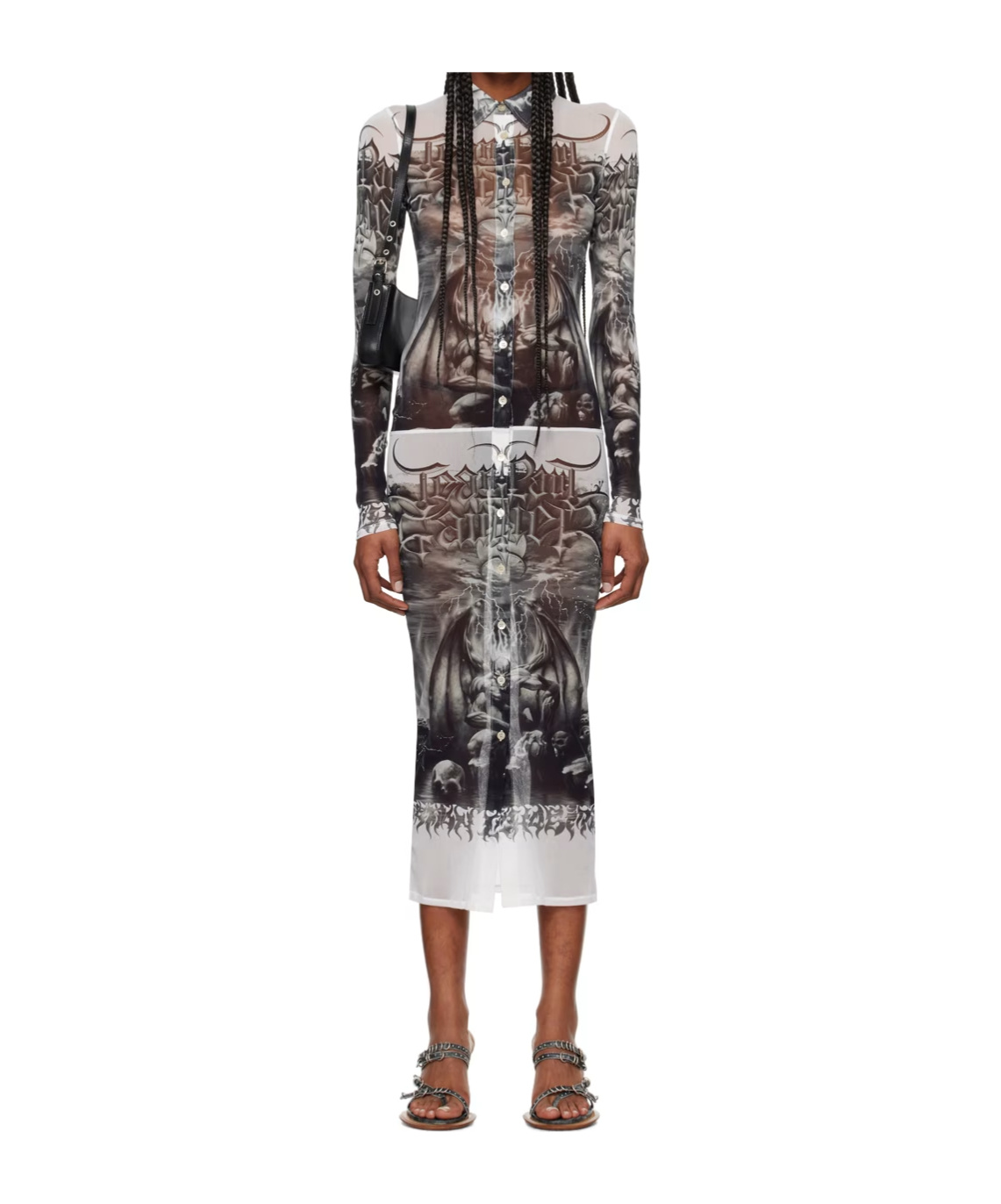 Jean Paul Gaultier Printed Pattern Dress