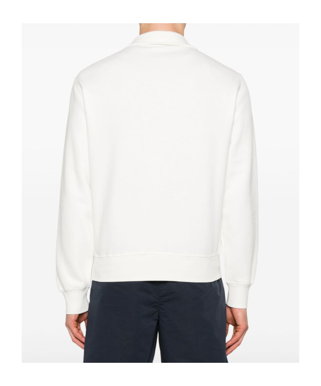 Tom Ford Structured Collar Sweater With Textured Edges In White