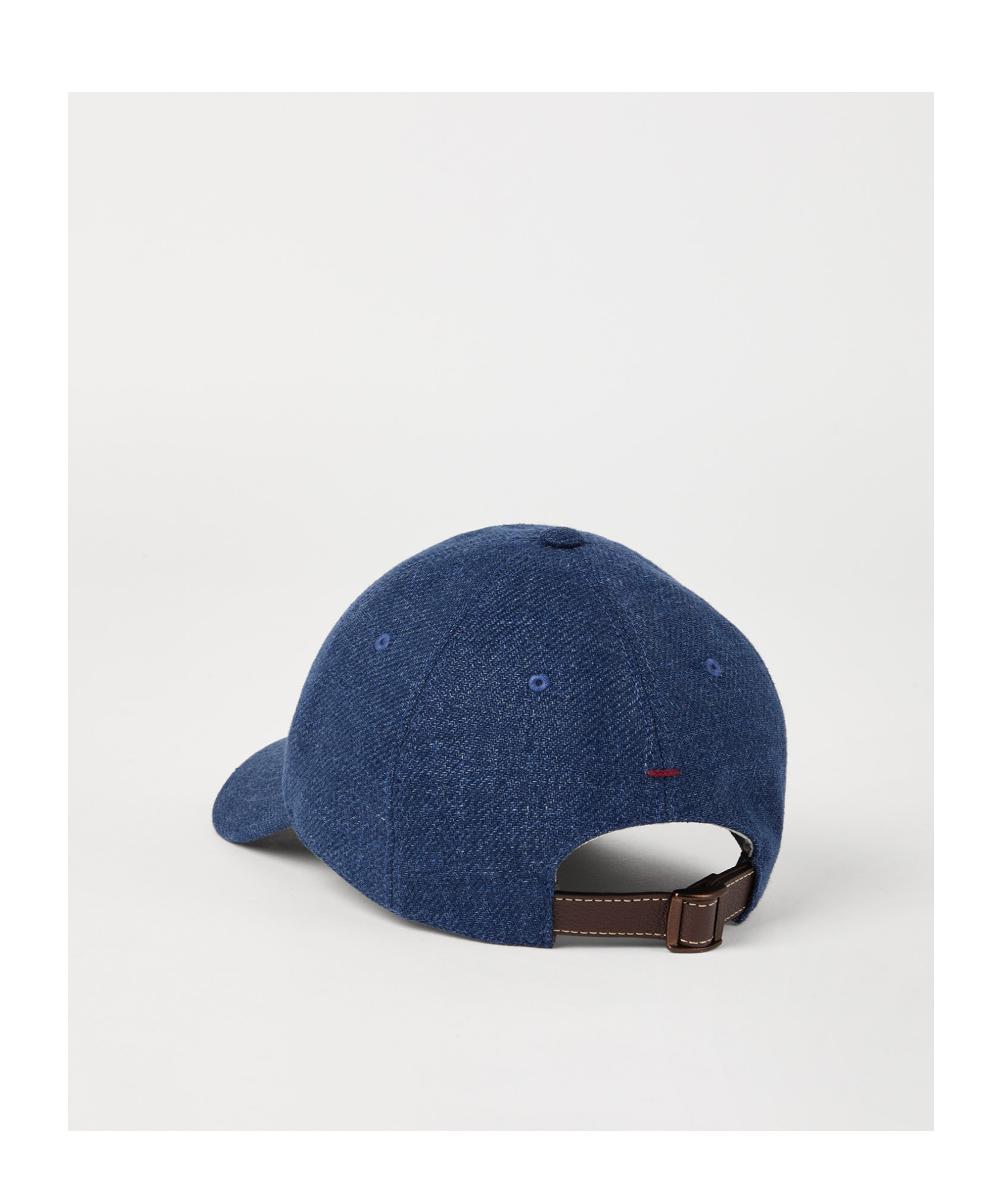 Brunello Cucinelli Logo Cap In Blue