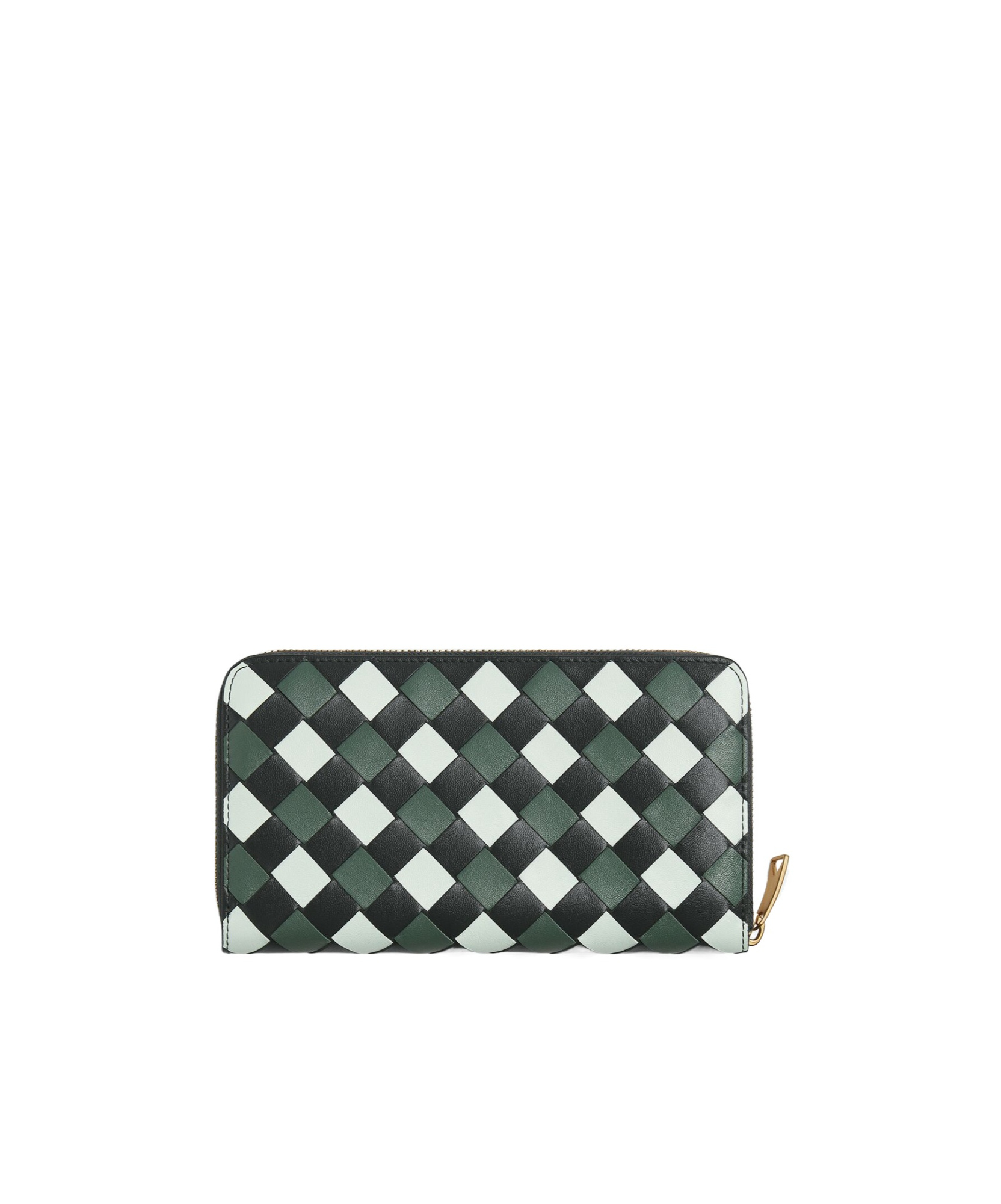 BOTTEGA VENETA WEAVE A ZIPPER PURSE