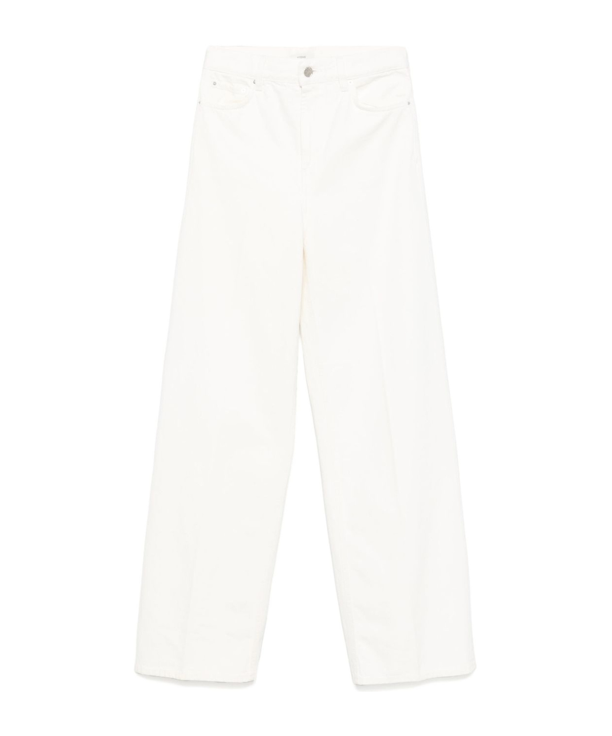 Shop Totême Belt-loop Jeans In White