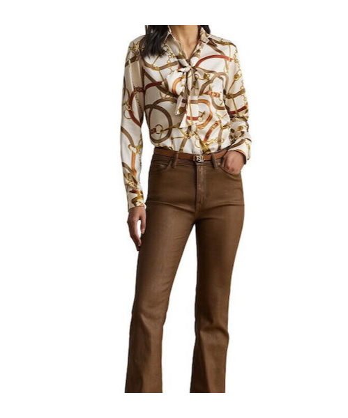 Ralph Lauren Chain-print Shirt In Multi